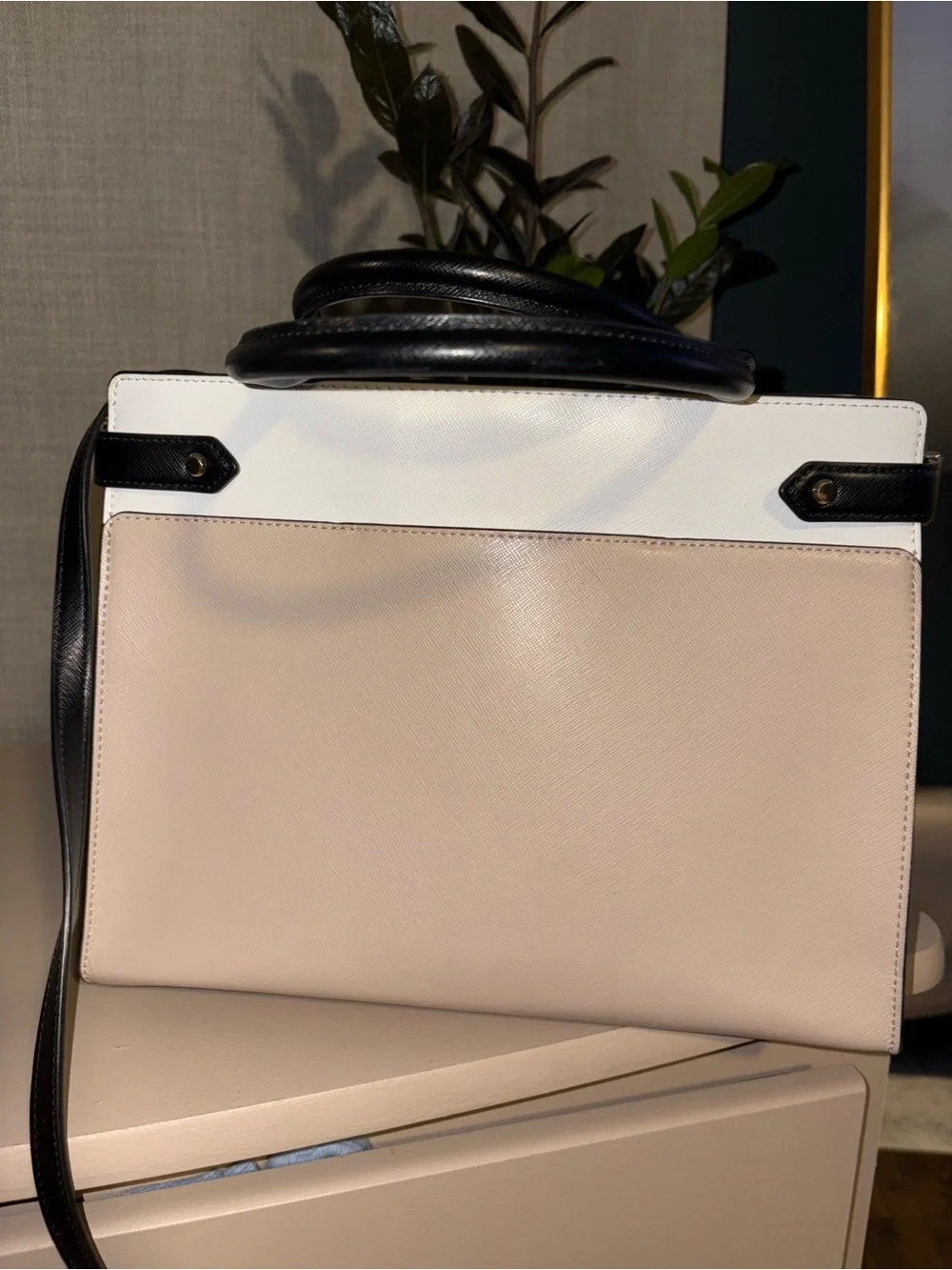 kate spade structured leather